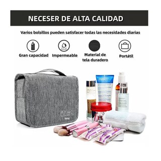 Foto 4 | Foto 4 | Bolso Organizador De Maquillaje Belug Para Viaje Gris