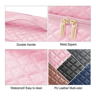 Foto 5 | Foto 5 | Estuches De Maquillaje Lab.g  Bolsa Cosmetiquera Set 2 Neceser Rosa