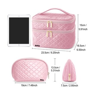 Foto 2 | Foto 2 | Estuches De Maquillaje Belug Bolsa Cosmetiquera Set 2 Neceser Rosa