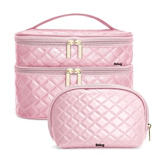 Foto 1 | Foto 1 | Estuches De Maquillaje Bolsa Cosmetiquera Set 2 Belug, Rosa