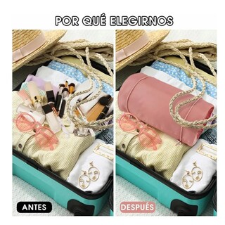 Foto 4 | Foto 4 | Neceseres Cosmetiquera  Lab.g Bolsa Organizador De Viaje Portátil Rosa