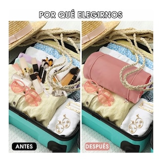 Foto 5 | Foto 5 | Neceseres Cosmetiquera  Lab.g  Bolsa Organizador De Viaje Portátil Verdde