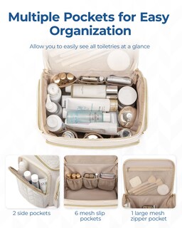 Foto 4 | Foto 4 | Neceser Bagsmart Travel Grande Abierto De Par En Par Con Asa Color Morado - Venta Internacional.