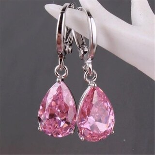 Foto 3 | Foto 3 | Pendientes Huoguo Fashion Con Forma De Gota De Agua Con Forma De Diamante Colorido - Venta Internacional.