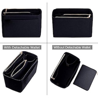 Foto 3 | Foto 3 | Organizador De Bolsas De Aseo Cosméticas Con Inserto De Tela De Fieltro Negro - Venta Internacional.