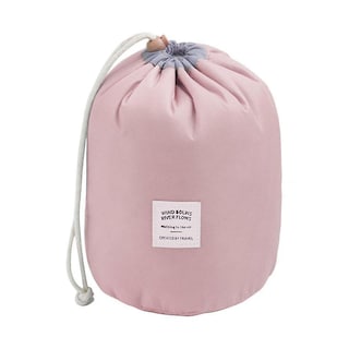 Foto 1 | Foto 1 | Bolsa Cosmética De Viaje Huoguo Cilíndrica De Gran Capacidad Rosa - Venta Internacional.