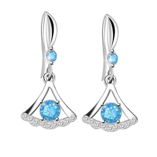 Foto 1 | Foto 1 | Pendientes Huoguo Delicados Con Forma De Falda De Circón En Forma De Gota Para Mujer - Venta Internacional.