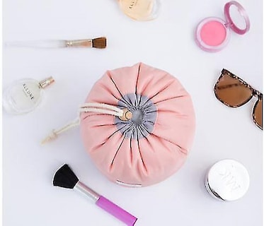 Foto 4 | Foto 4 | Bolsa Cosmética De Viaje Huoguo Cilíndrica De Gran Capacidad Rosa - Venta Internacional.