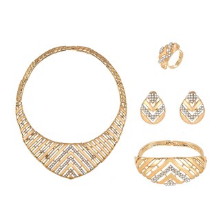 Foto 1 | Foto 1 | Conjunto De Joyas De Moda Huoguo De 5 Piezas De Aleación De Oro Para Mujer - Venta Internacional.