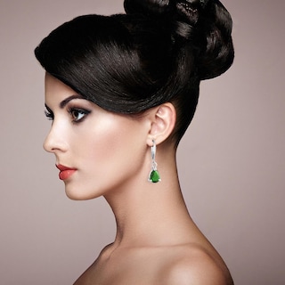 Foto 3 | Foto 3 | Pendientes Huoguo Fashion Con Forma De Gota De Agua Con Forma De Diamante Colorido - Venta Internacional.