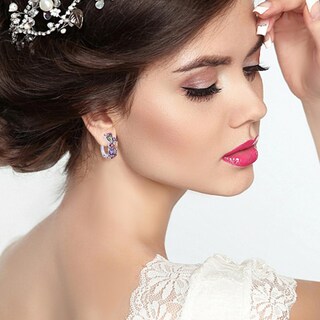Foto 3 | Foto 3 | Pendiente Huoguo Fashion Con Diamantes Coloridos Para Mujer - Venta Internacional.