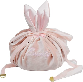 Foto 1 | Foto 1 | Bolsa De Maquillaje Huoguo Con Cordón Lazy Travel Cosmetic Rosa - Venta Internacional.