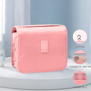 Foto 4 | Foto 4 | Neceser Colgante Huoguo  Organizador De Cosméticos Grande  Rosa - Venta Internacional.