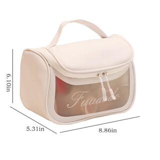 Foto 3 | Foto 3 | Bolsa De Almacenamiento De Cosméticos Huoguo Grande Transparente Impermeable - Venta Internacional.
