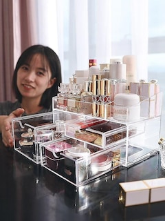 Foto 1 | Foto 1 | Organizador De Maquillaje Huoguo Contenedor De Plástico Para Almacenamiento Doméstico - Venta Internacional.