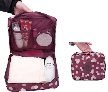 Foto 3 | Foto 3 | Estuche De Viaje Maquillaje Maquillaje Tocador Bolsa De Nailon Impermeable - Venta Internacional.