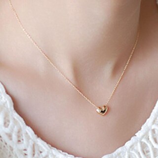Foto 5 | Foto 5 | Collar De Joyería De Moda Con Colgante De Corazón Dorado Huoguo - Venta Internacional.