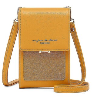 Foto 1 | Foto 1 | Tarjetero Huoguo - Peinetas Verticales Con Un Solo Hombro Color Amarillo - Venta Internacional.