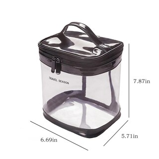 Foto 3 | Foto 3 | Bolsa De Almacenamiento De Cosméticos Huoguo Transparente Impermeable Grande - Venta Internacional.