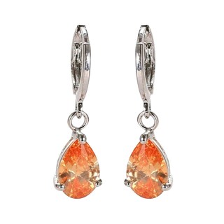 Foto 2 | Foto 2 | Pendientes Huoguo Fashion Con Forma De Gota De Agua Con Forma De Diamante Colorido - Venta Internacional.