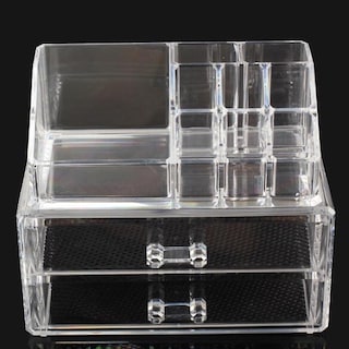 Foto 2 | Foto 2 | Organizador De Maquillaje Cosmético Acrílico Transparente Almacenamiento De 2 Capas - Venta Internacional.