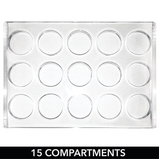 Foto 5 | Foto 5 | Organizador De Almacenamiento De Brochas De Maquillaje Mdesign De Plástico Transparente/oro Rosa - Venta Internacional.