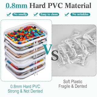 Foto 4 | Foto 4 | Estuche Sanwuta De Plástico Duro Transparente Con Cierre 6 Unidades - Venta Internacional.