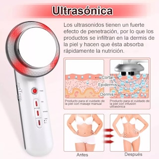 Foto 3 | Foto 3 | Masajeador Ultrasónico Eo Safe Imports de Cavitación 3 en 1 Portátil para Adelgazar y Tonificar la Piel