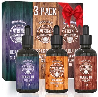 Foto 1 | Foto 1 | Aceite Para Barba Viking Revolution, Paquete De 3 Unidades, 30 Ml, Madera De Sándalo, Pino - Venta Internacional.