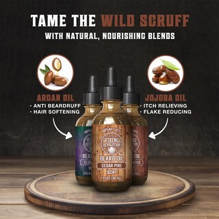 Foto 3 | Foto 3 | Aceite Para Barba Viking Revolution, Paquete De 3 Unidades, 30 Ml, Madera De Sándalo, Pino - Venta Internacional.