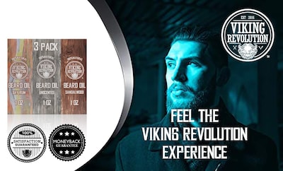 Foto 7 | Foto 7 | Aceite Para Barba Viking Revolution, Paquete De 3 Unidades, 30 Ml, Sándalo, Sin Perfume - Venta Internacional.