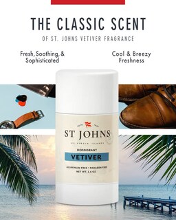 Foto 3 | Foto 3 | Desodorante St. Johns Vetiver Sin Aluminio En Barra De 75 Ml Para Hombre - Venta Internacional.