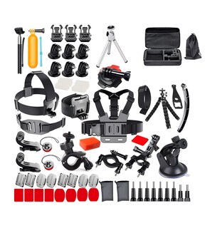 Foto 1 | Foto 1 | Kit de Accesorios para Cámara 120 en 1 para Gopro8 9/8/7/6/5/4 Malubero color Negro