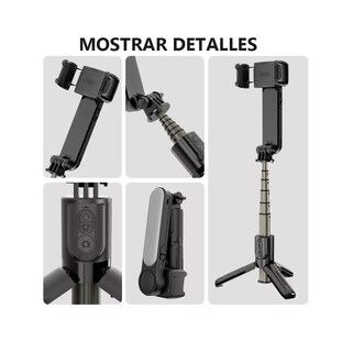 Foto 2 | Foto 2 | Estabilizador Gimbal Con Luz Led Remoto Para Celular Negro