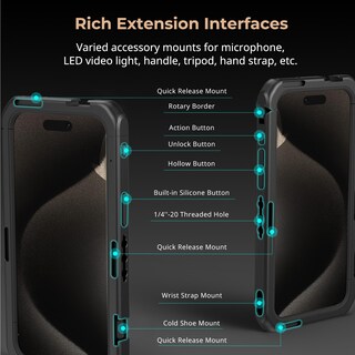 Foto 7 | Foto 7 | Funda De Teléfono Smallrig Para Iphone 15 Pro Con Adaptador De Filtro De 67 Mm - Venta Internacional.