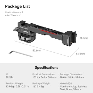 Foto 7 | Foto 7 | Soporte De Cámara Y Monitor Smallrig Ajustable Para La Serie Dji Rs - Venta Internacional.