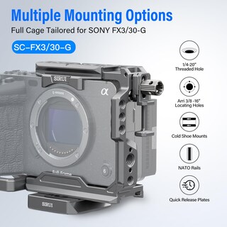 Foto 7 | Foto 7 | Funda De Cámara Sirui Para Sony Fx 3 Fx30 Con Accesorios Color Gris - Venta Internacional.