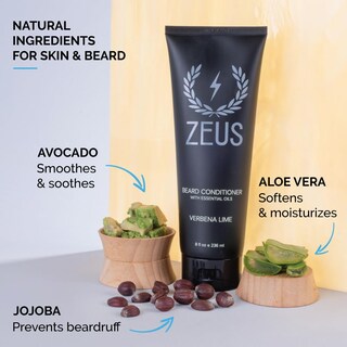 Foto 2 | Foto 2 | Acondicionador Para Barba Zeus, Limpiador E Hidratante, 240 Ml - Venta Internacional.