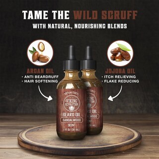 Foto 3 | Foto 3 | Aceite Para Barba Viking Revolution Sandalwood Con Argán Y Jojoba, 2 X 30 Ml - Venta Internacional.