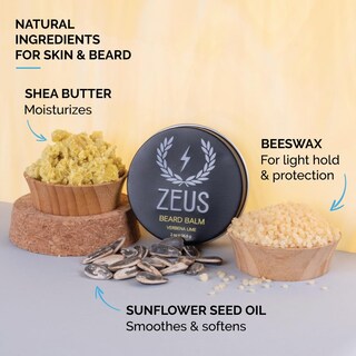 Foto 2 | Foto 2 | Bálsamo Para Barba, Acondicionador Sin Enjuague Zeus, 60 Ml, Sin Perfume - Venta Internacional.