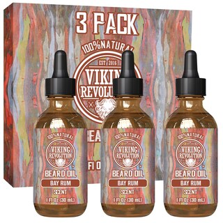Foto 1 | Foto 1 | Aceite Para Barba Viking Revolution Bay, Ron Con Aceite De Argán Y Jojoba, Paquete De 3 - Venta Internacional.