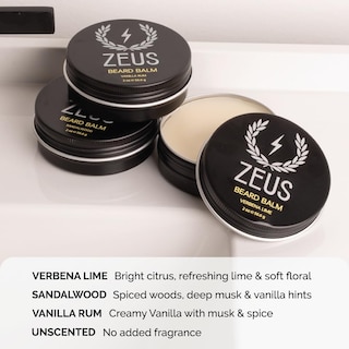 Foto 6 | Foto 6 | Bálsamo Para Barba Zeus Natural, Cera De Abejas Y Manteca De Karité, 60 Ml, Vainilla Y Ron - Venta Internacional.