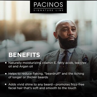 Foto 2 | Foto 2 | Aceite Para Barba Pacinos, Hidratante Para El Crecimiento Del Cabello, 60 Ml, Para Hombres - Venta Internacional.
