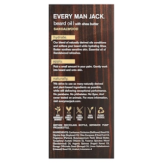 Foto 3 | Foto 3 | Aceite Para Barba Every Man Jack, Fragancia De Sándalo, 30 Ml - Venta Internacional.