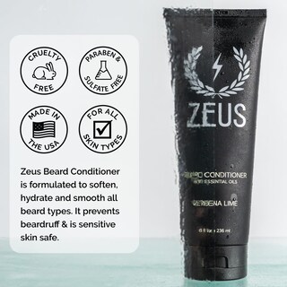 Foto 4 | Foto 4 | Acondicionador Para Barba Zeus, Té Verde Y Ron De Vainilla, 240 Ml - Venta Internacional.