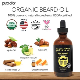 Foto 2 | Foto 2 | Aceite Para Barba Pura D'or 120 Ml Orgánico 100% Natural Argán Y Jojoba - Venta Internacional.