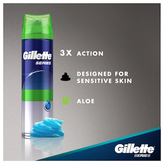 Foto 3 | Foto 3 | Gel De Afeitar Gillette Series Sensitive Skin 207 Ml - Venta Internacional.