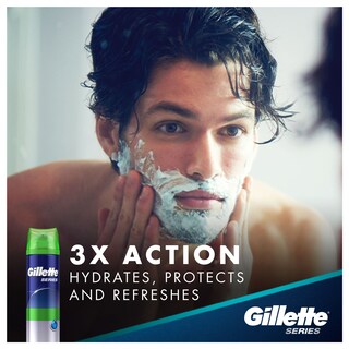 Foto 6 | Foto 6 | Gel De Afeitar Gillette Series Sensitive Skin 207 Ml - Venta Internacional.