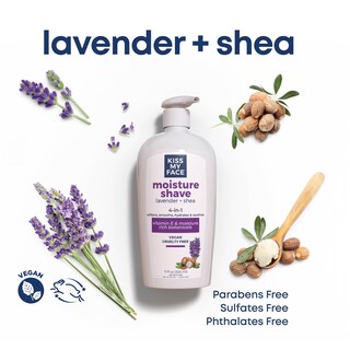 Foto 2 | Foto 2 | Crema De Afeitar Kiss My Face Moisture Shave 325 Ml Lavanda Y Karité - Venta Internacional.