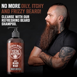 Foto 2 | Foto 2 | Jabón Para Barba Viking Revolution Sandalwood Con Aceite De Argán, 1 Litro - Venta Internacional.
